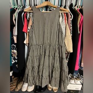 Gingham mini dress